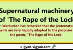 Supernatural machinery of 'The Rape of the Lock'