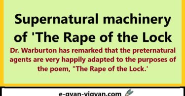 Supernatural machinery of 'The Rape of the Lock'