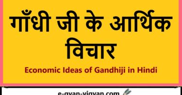 गाँधी जी के आर्थिक विचार